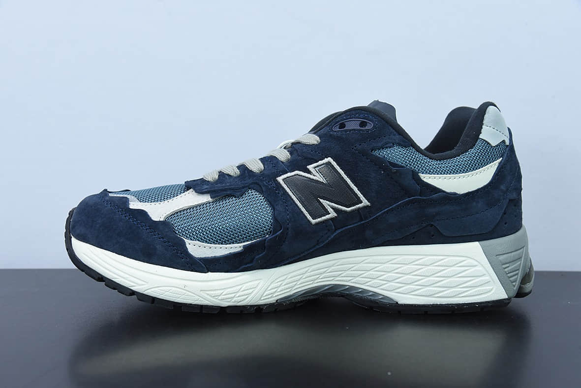 新百伦New Balance 2002RProtection Pack系列藏青海军蓝淡蓝白复古老爹风休闲运动慢跑鞋纯原版本 货号：M2002RDF