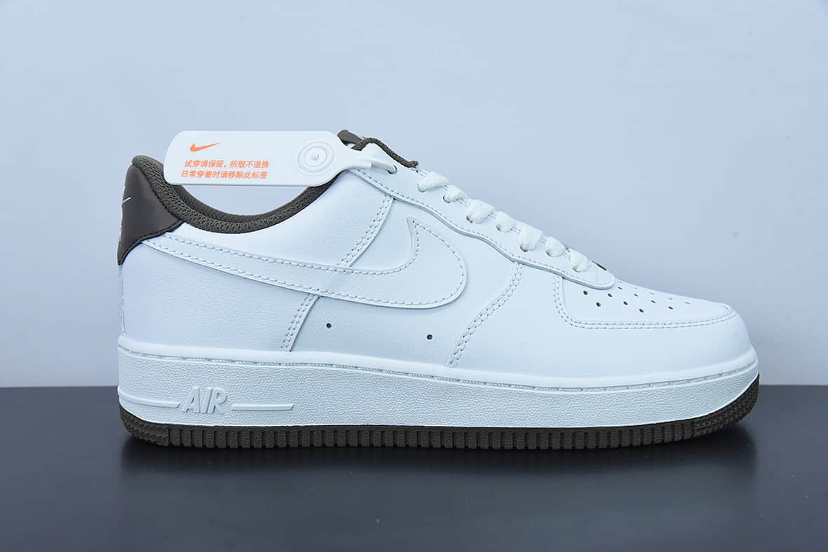 耐克Nike Air Force 1 Low 白褐色空军一号低帮休闲板鞋纯原版本 货号：DO5220-162