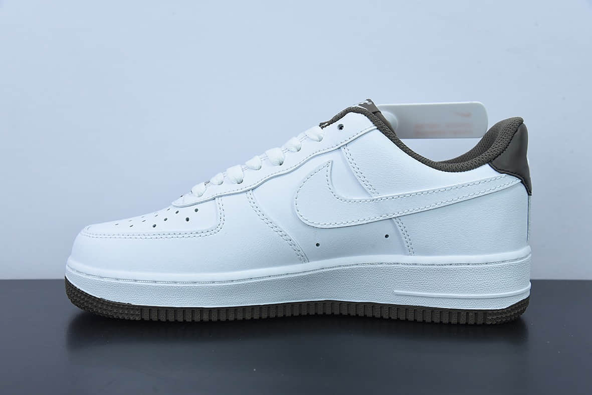 耐克Nike Air Force 1 Low 白褐色空军一号低帮休闲板鞋纯原版本 货号：DO5220-162