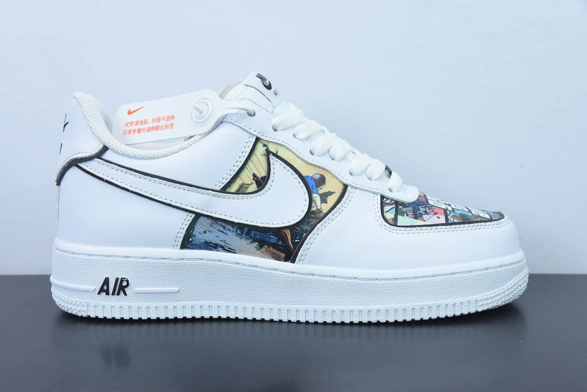 耐克Nike Air Force 1 07 LV8Game ConsoleLoading...’创意定制游戏机主题 侠盗飞车 配色，空军一号经典百搭休闲运动板鞋纯原版本 货号：CW2288-302