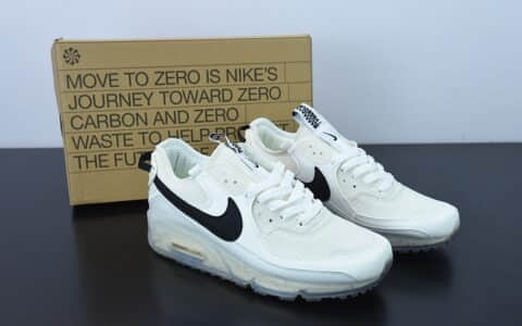 耐克Nike Off White™ x Air Max 90 AM90Nike Air Max 90 Terrascape 鞋型白色气垫跑鞋纯原版本 货号：DH2973-100