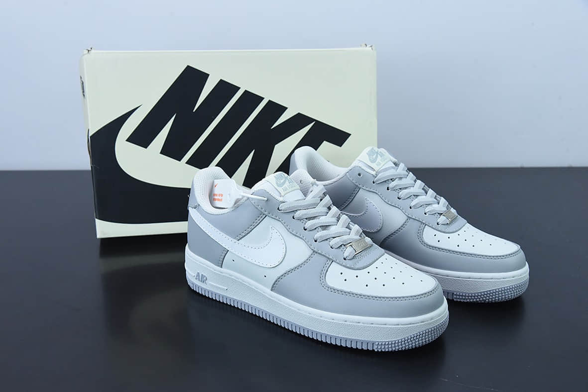 耐克Nike Air Force 1'07 Low 雾霾灰空军一号低帮休闲板鞋纯原版本 货号：CW1888-606