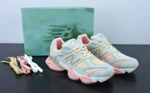 新百伦New Balance Joe Freshgoods x New Balance NB9060 联名款灰蓝粉色复古休闲运动慢跑鞋纯原版本 货号：U9060JG1