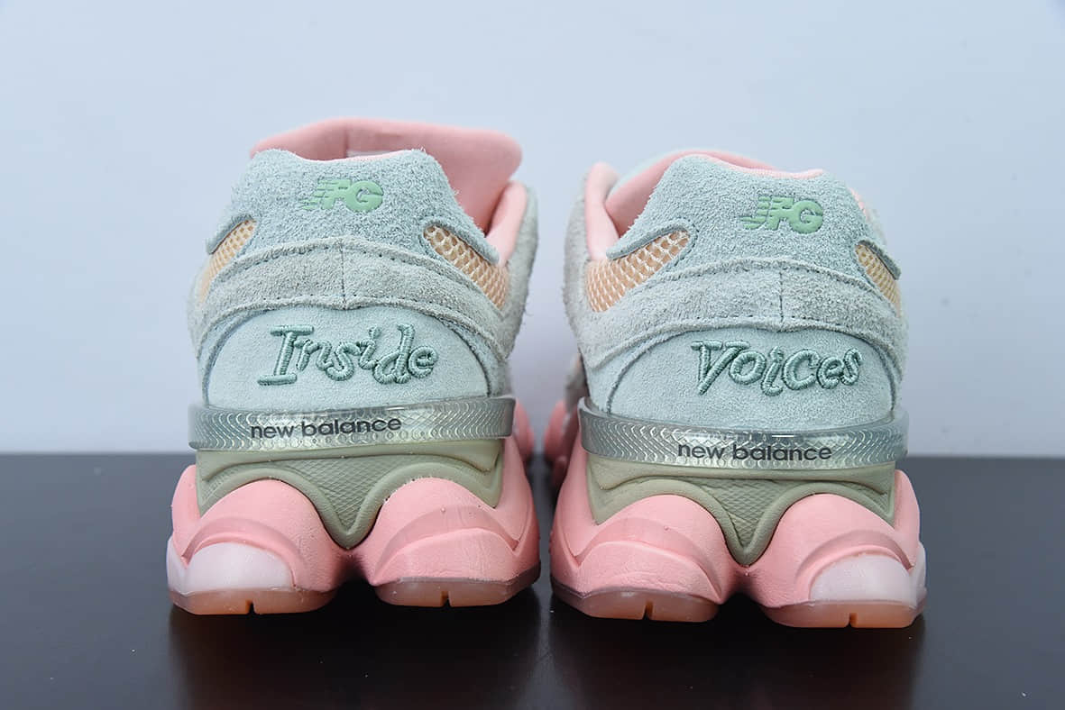 新百伦New Balance Joe Freshgoods x New Balance NB9060 联名款灰蓝粉色复古休闲运动慢跑鞋纯原版本 货号：U9060JG1