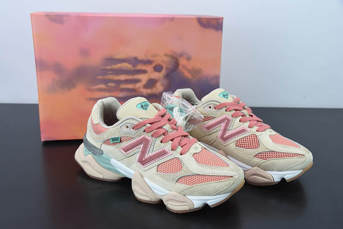 新百伦New Balance Joe Freshgoods x New Balance NB9060 联名款卡其粉色复古休闲运动慢跑鞋纯原版本 货号：U9060JF1