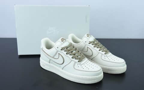 耐克Nike Air Force 1 Low 米棕线3M满天星空军一号低帮休闲板鞋纯原版本 货号：315122-808