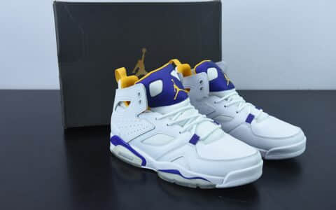 乔丹AIR JORDAN FLTCLB 91白蓝紫男子休闲篮球鞋纯原版本 货号：DC7329-105