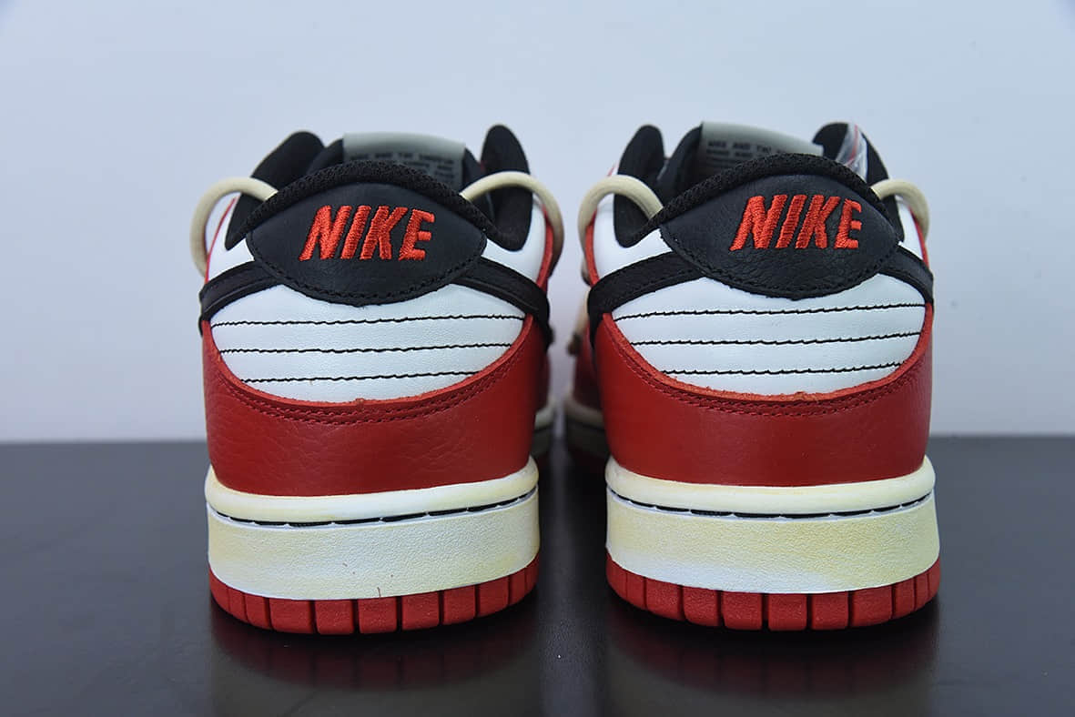 耐克Nike NBA x Nk Dunk Low EMB 75th Anniversary NBA联名白红芝加哥SB扣碎篮板低帮板鞋纯原版本 货号：DD3363-100