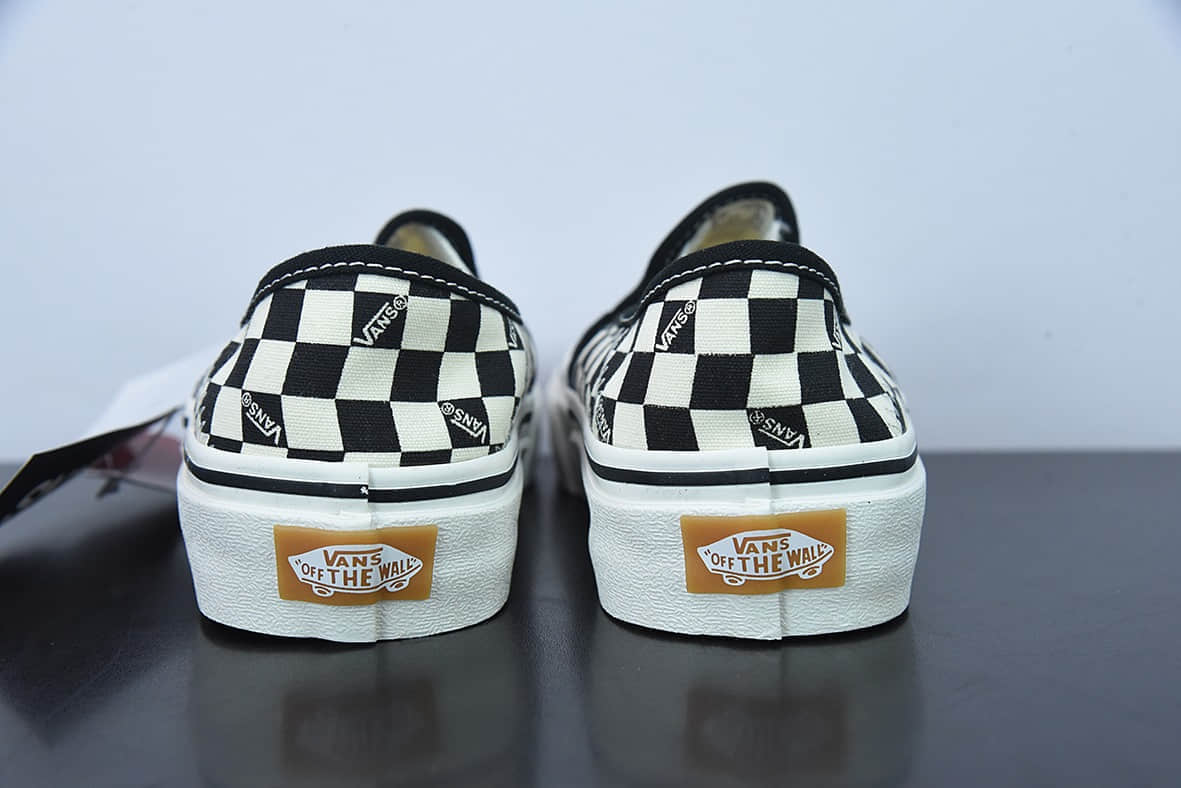 万斯Vans Silp on VR3 SF 万斯环保系列3.0黑白棋盘格低帮休闲板鞋纯原版本 货号：VN0A4BX81KP