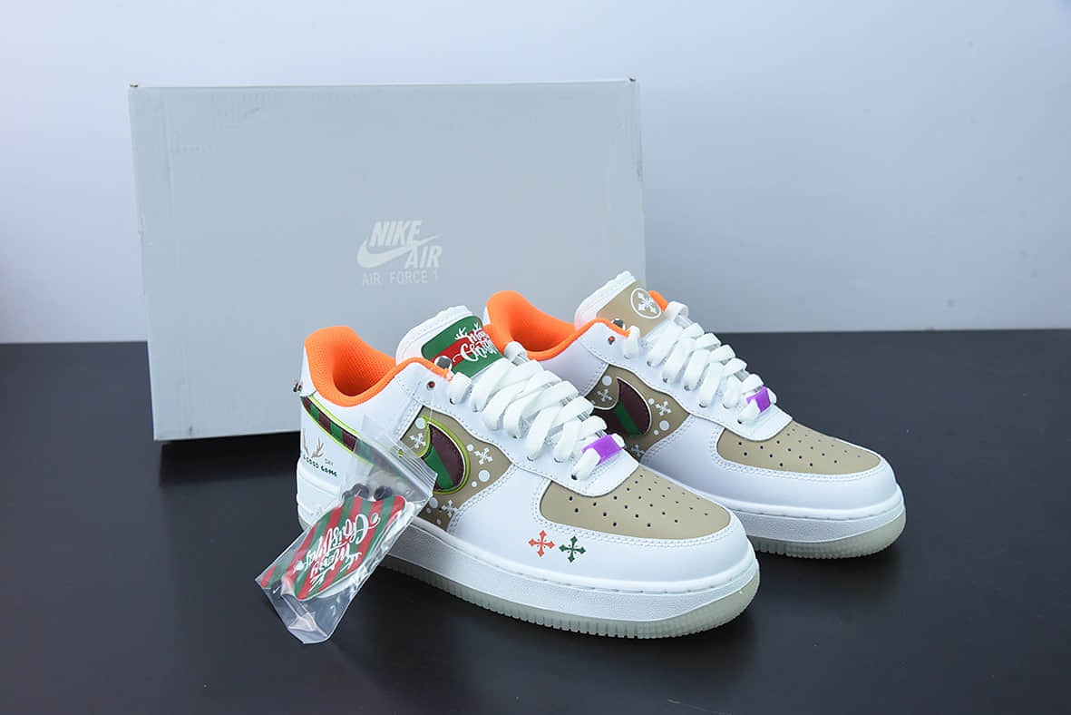 耐克Nike Air Force 1’07 LowHave a Good Game定制电竞主题圣诞节夜光空军一号低帮运动休闲板鞋纯原版本 货号：DO2333-101