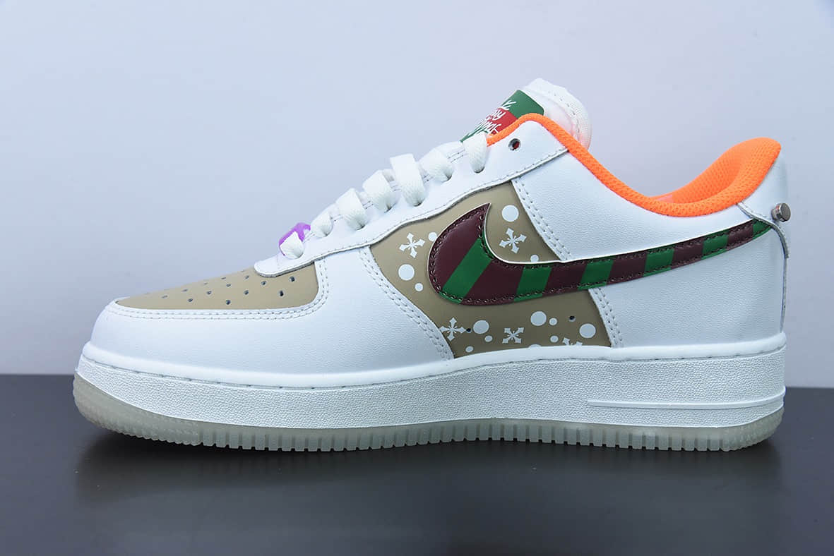 耐克Nike Air Force 1’07 LowHave a Good Game定制电竞主题圣诞节夜光空军一号低帮运动休闲板鞋纯原版本 货号：DO2333-101