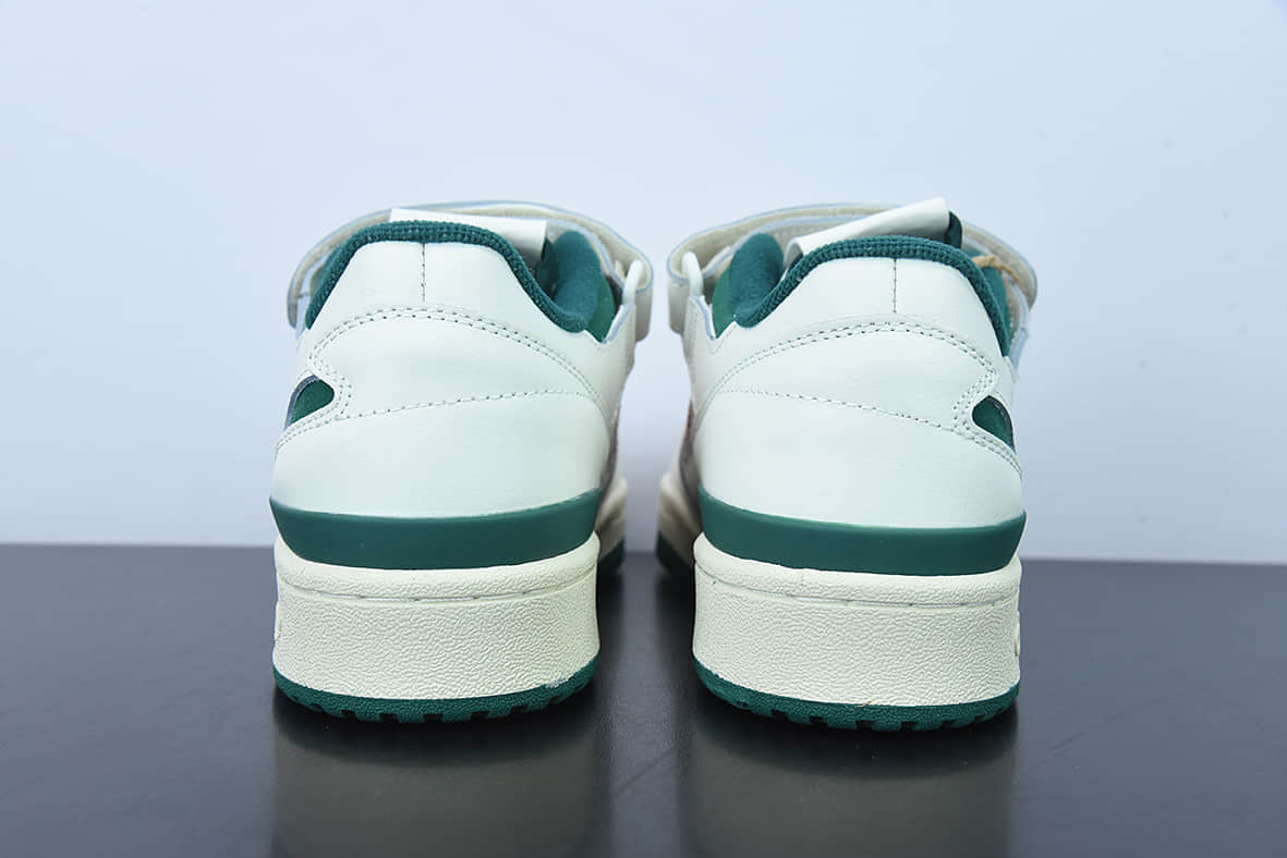 阿迪达斯Adidas originals Forum 84 low魔术贴白绿粉低帮百搭潮流休闲运动板鞋纯原版本 货号：HO1671