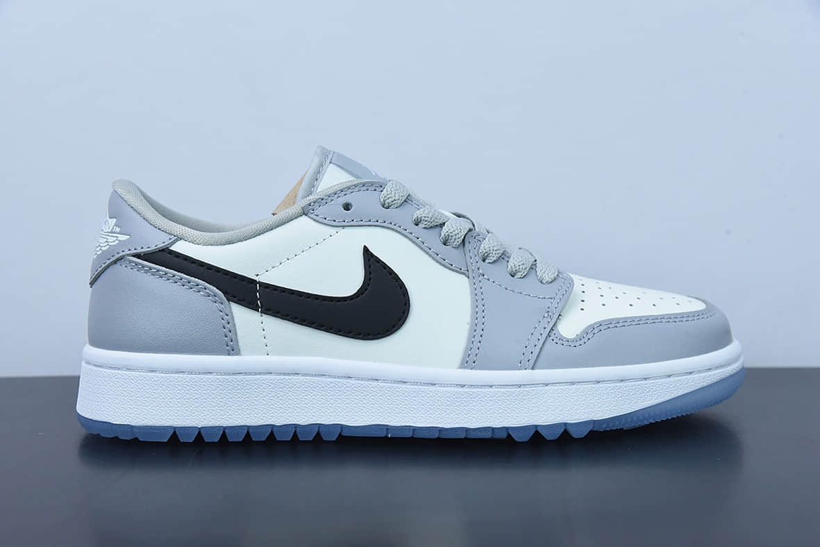 乔丹Air Jordan 1 Low Golf AJ1乔丹一代灰白小迪奥高尔夫版系列低帮经典复古文化休闲运动鞋纯原版本 货号：DD9315-002