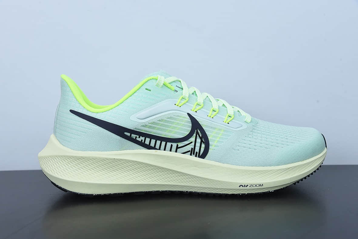 耐克Nike Zoom Pegasus 39 超级飞马涡轮增压马拉松登月39代黑绿休闲运动慢跑鞋纯原版本 货号：DH4071-301