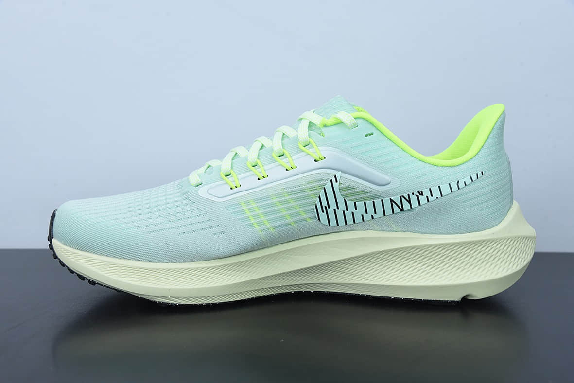 耐克Nike Zoom Pegasus 39 超级飞马涡轮增压马拉松登月39代黑绿休闲运动慢跑鞋纯原版本 货号：DH4071-301
