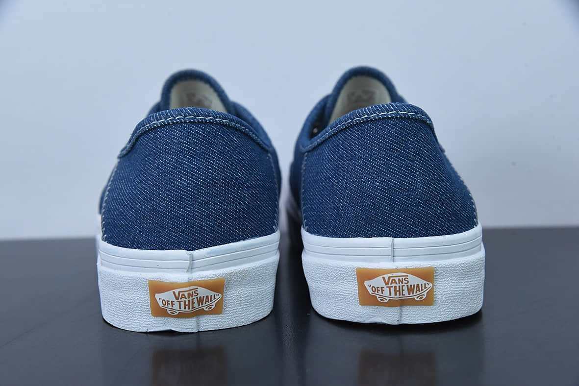 万斯Vans Authentic 牛仔蓝休闲低帮帆布鞋纯原版本 货号：VN0A3MU642E