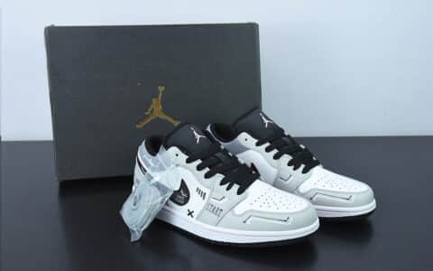 乔丹Air Jordan AJ1 Low电玩主题PS5灰白低帮休闲板鞋纯原版本 货号：553558-062