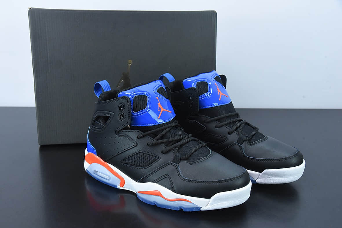 乔丹Air Jordan Fltclb'91 AJ 乔丹91蓝黑高帮篮球鞋纯原版本 货号：DC7329-006