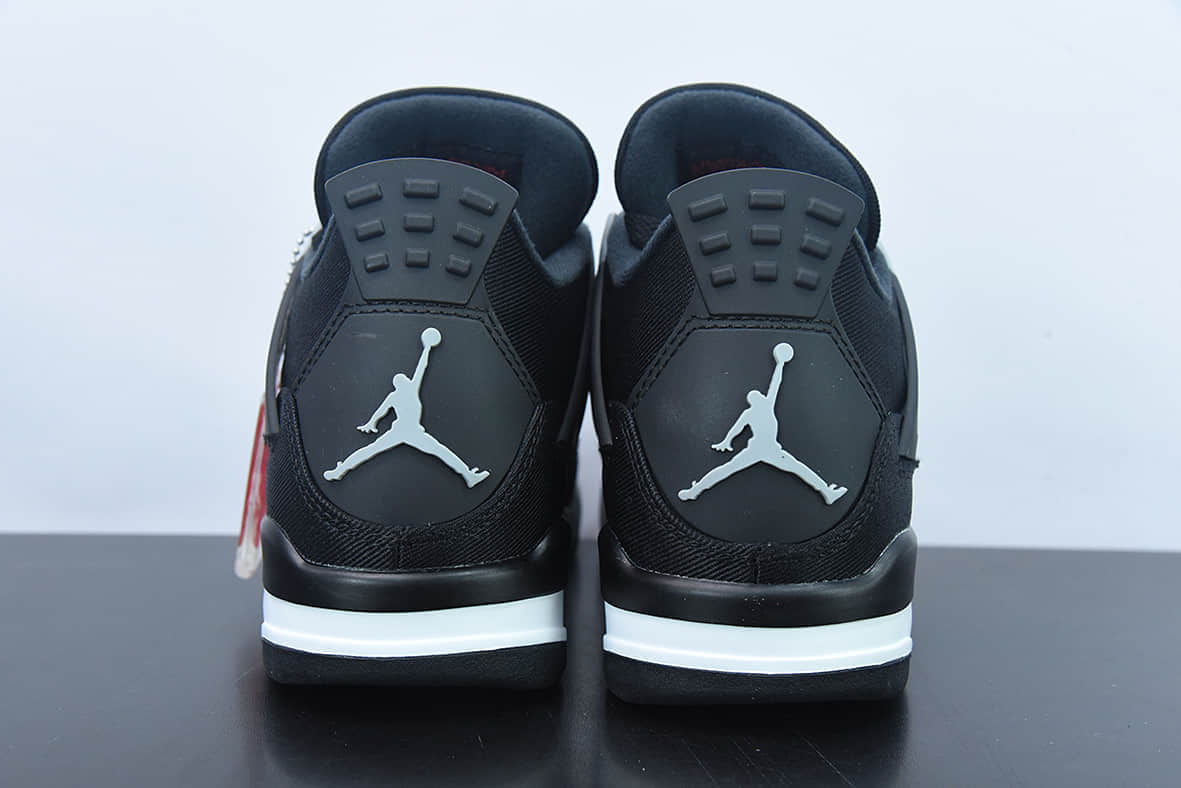 乔丹Air Jordan 4 Retro Olive Canvas AJ4 乔4黑灰牛仔男子文化篮球鞋纯原版本 货号：DH7138-006