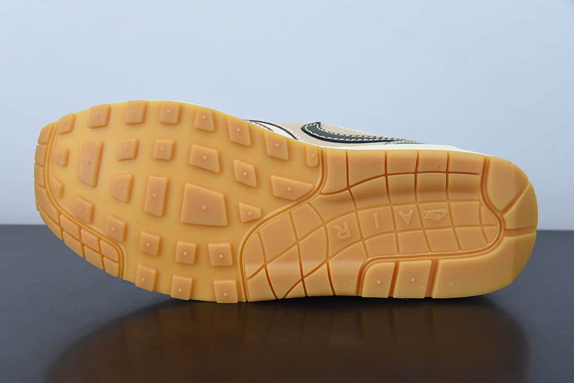 耐克Nike Air Max 1 PRM 绿棕鸳鸯小气垫复古休闲跑步鞋纯原版本 货号：DQ8656-133