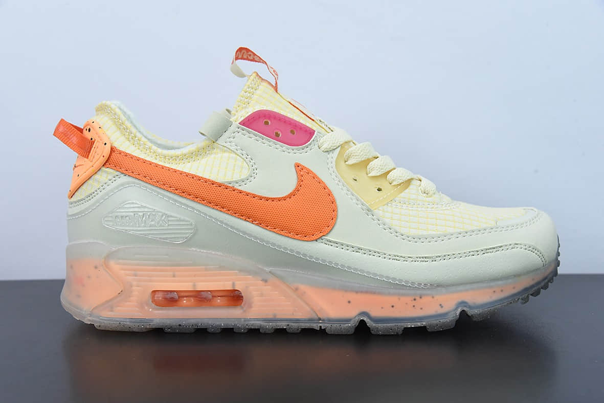 耐克Nike Air Max 90 Terrascape Sail 全新热门款MAX90米橙色气垫跑鞋纯原版本 货号：DH2973-200