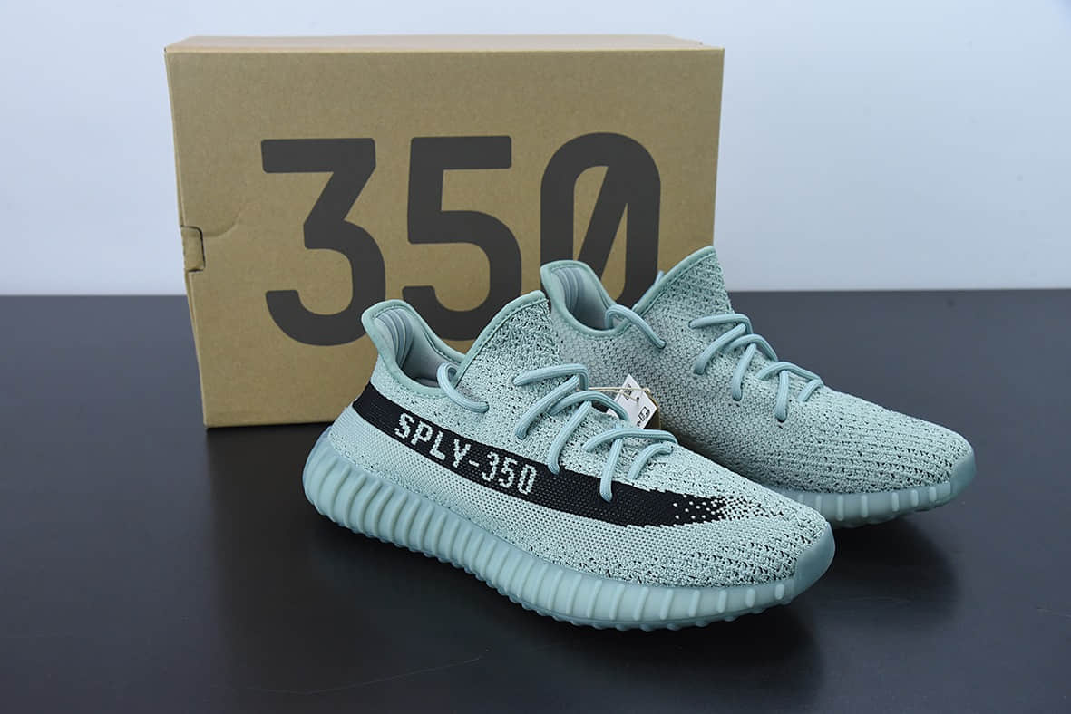 阿迪达斯Adidas Yeezy Boost 350V2 椰子350系列灰绿黑2022新款爆米花休闲运动鞋纯原版本 货号：HQ2060