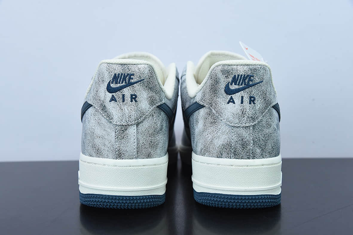 耐克Nike Air Force 1 Low ’07 深蓝岩石配色空军一号低帮休闲板鞋纯原版本 货号：BX5815-535