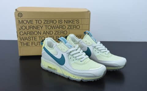 耐克Nike Air Max 90 Terrascape Sail 全新热门款MAX90灰白绿气垫跑鞋纯原版本 货号：DH2973-002