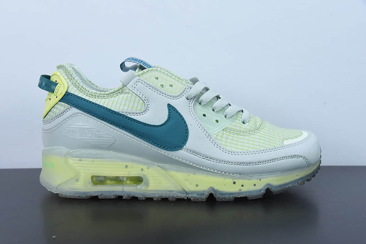 耐克Nike Air Max 90 Terrascape Sail 全新热门款MAX90灰白绿气垫跑鞋纯原版本 货号：DH2973-002