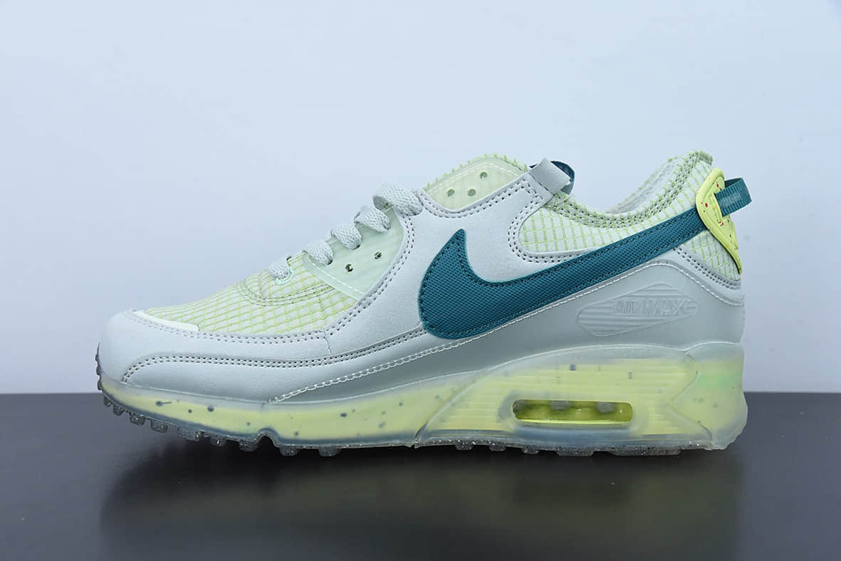 耐克Nike Air Max 90 Terrascape Sail 全新热门款MAX90灰白绿气垫跑鞋纯原版本 货号：DH2973-002