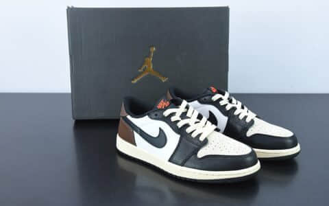 乔丹Air Jordan 1 Low OGBlackMochaAJ1乔丹一代 “黑米白深棕摩卡低帮复古板鞋纯原版本 货号：CZ0790-061