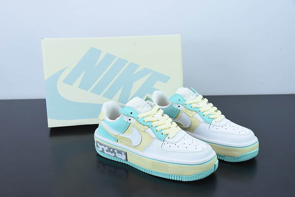 耐克Nike Air Force 1 Fontanka冰柠檬空军丰塔卡系列低帮休闲板鞋纯原版本 货号：CW6688-610