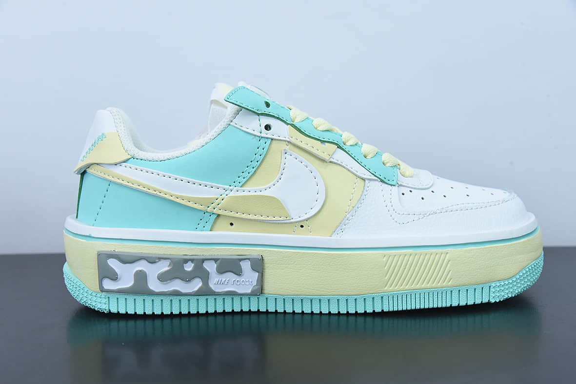 耐克Nike Air Force 1 Fontanka冰柠檬空军丰塔卡系列低帮休闲板鞋纯原版本 货号：CW6688-610