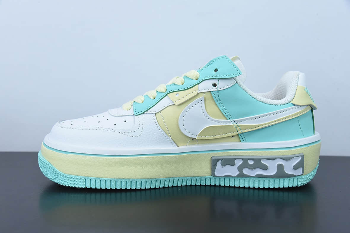 耐克Nike Air Force 1 Fontanka冰柠檬空军丰塔卡系列低帮休闲板鞋纯原版本 货号：CW6688-610