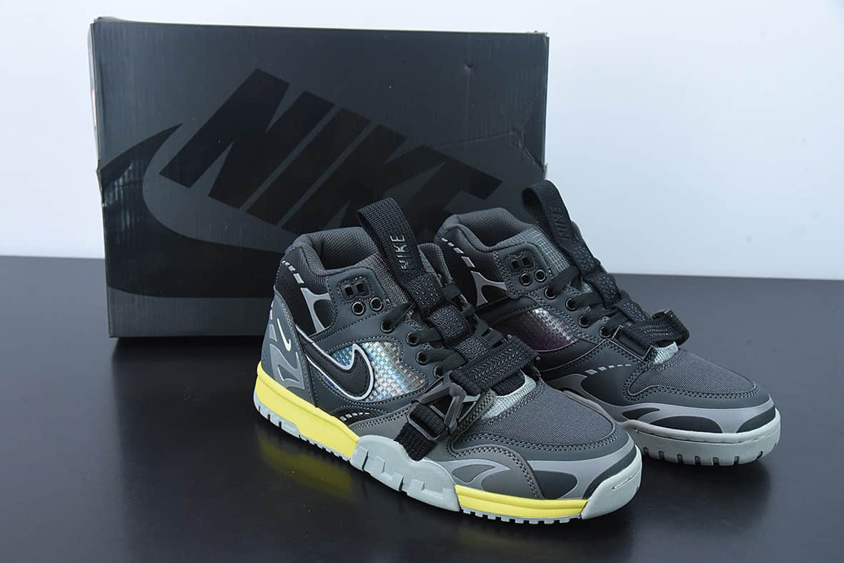 耐克Nike Air Trainer 1 SP 耐克黑曜石复古休闲反光篮球鞋纯原版本 货号：DH7338-001