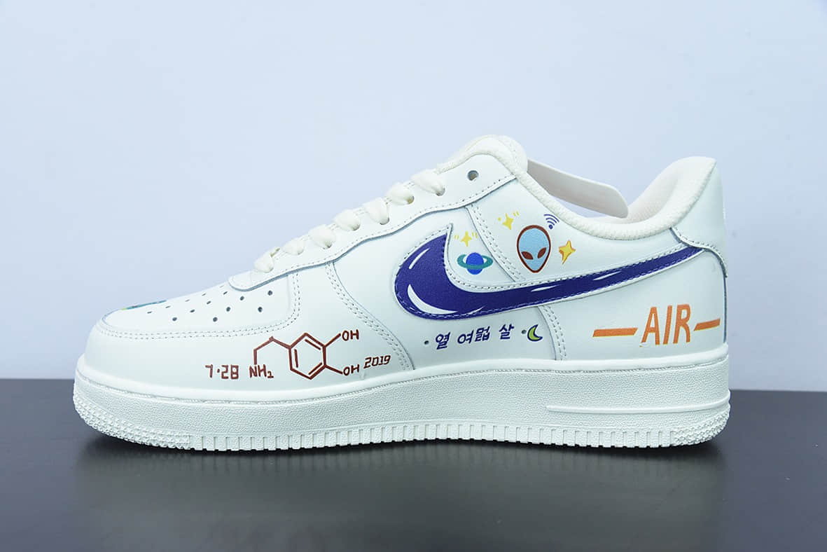 耐克Nike Air Force 1 Low’07 彩虹涂鸦空军一号低帮休闲板鞋纯原版本 货号：CW2288-333