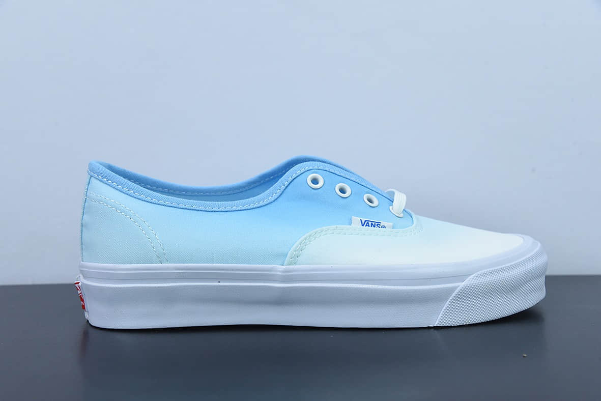 万斯Vans Era Authentic LX 帆布白蓝渐变安纳海姆系列低帮系带复古帆布休闲运动板鞋纯原版本 货号：VN0A4BV9B4R