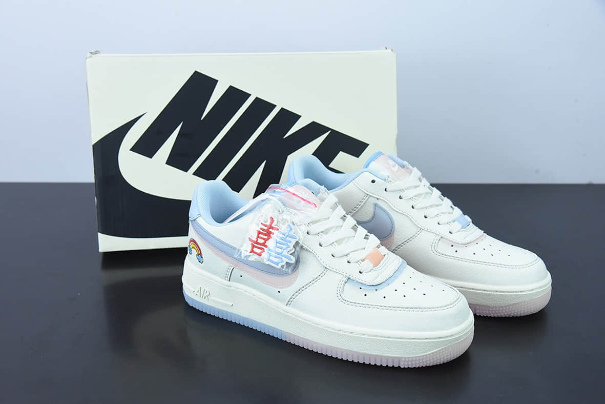 耐克Nike Air Force 1“Magpie Bridge” “囍鹊桥”七夕限定空军一号低帮休闲板鞋纯原版本 货号：CW1574-805