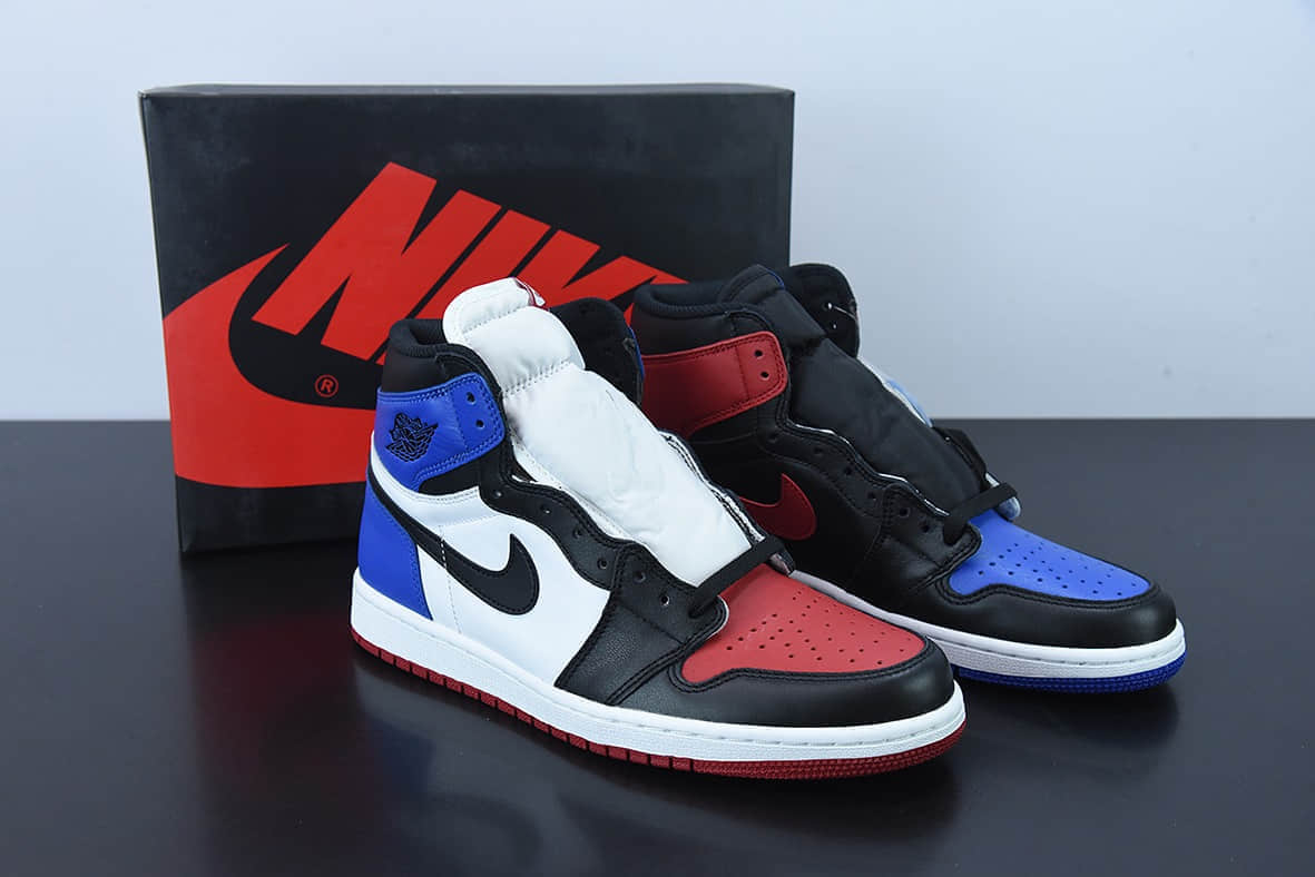 乔丹Air Jordan 1 TOP3 AJ1 黑红鸳鸯 AJ1高帮篮球鞋纯原版本 货号：555088-026