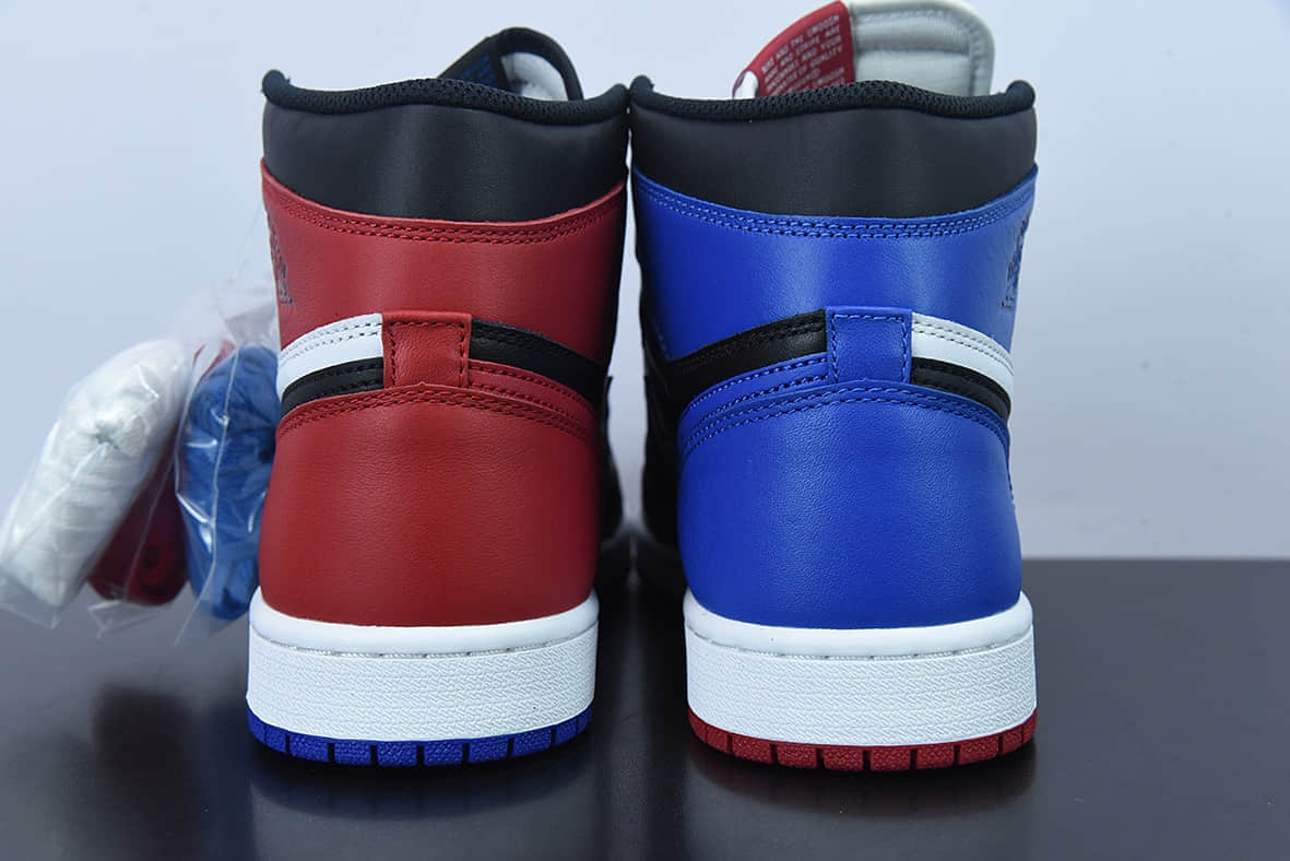 乔丹Air Jordan 1 TOP3 AJ1 黑红鸳鸯 AJ1高帮篮球鞋纯原版本 货号：555088-026