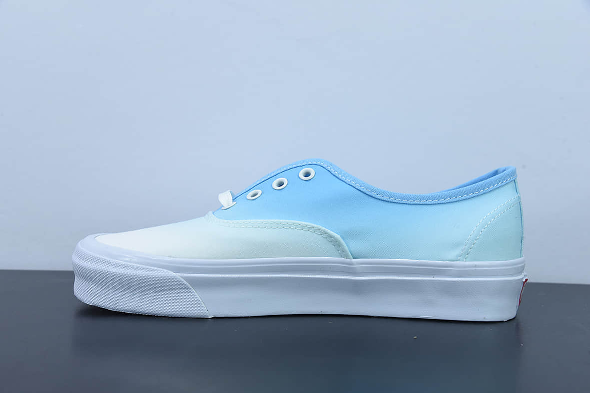 万斯Vans Era Authentic LX 帆布白蓝渐变安纳海姆系列低帮系带复古帆布休闲运动板鞋纯原版本 货号：VN0A4BV9B4R