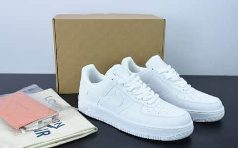 耐克Nike Louis Vuitton x Nike Air Force 1'07 LV8 LowWhitePurple UVLV联名款纯白印花空军一号低帮休闲板鞋纯原版本 货号：LD4631-203