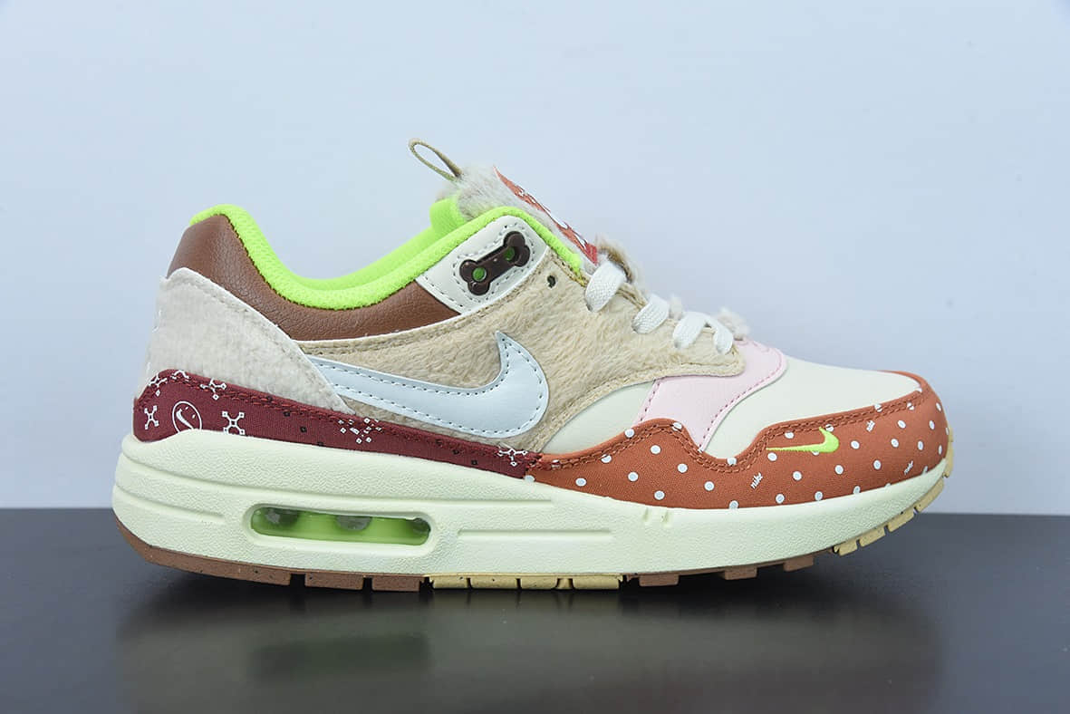 耐克Nike Air Max 1 PRM Best Friend 田园犬主题复古休闲跑步鞋纯原版本 货号：DR2553-111