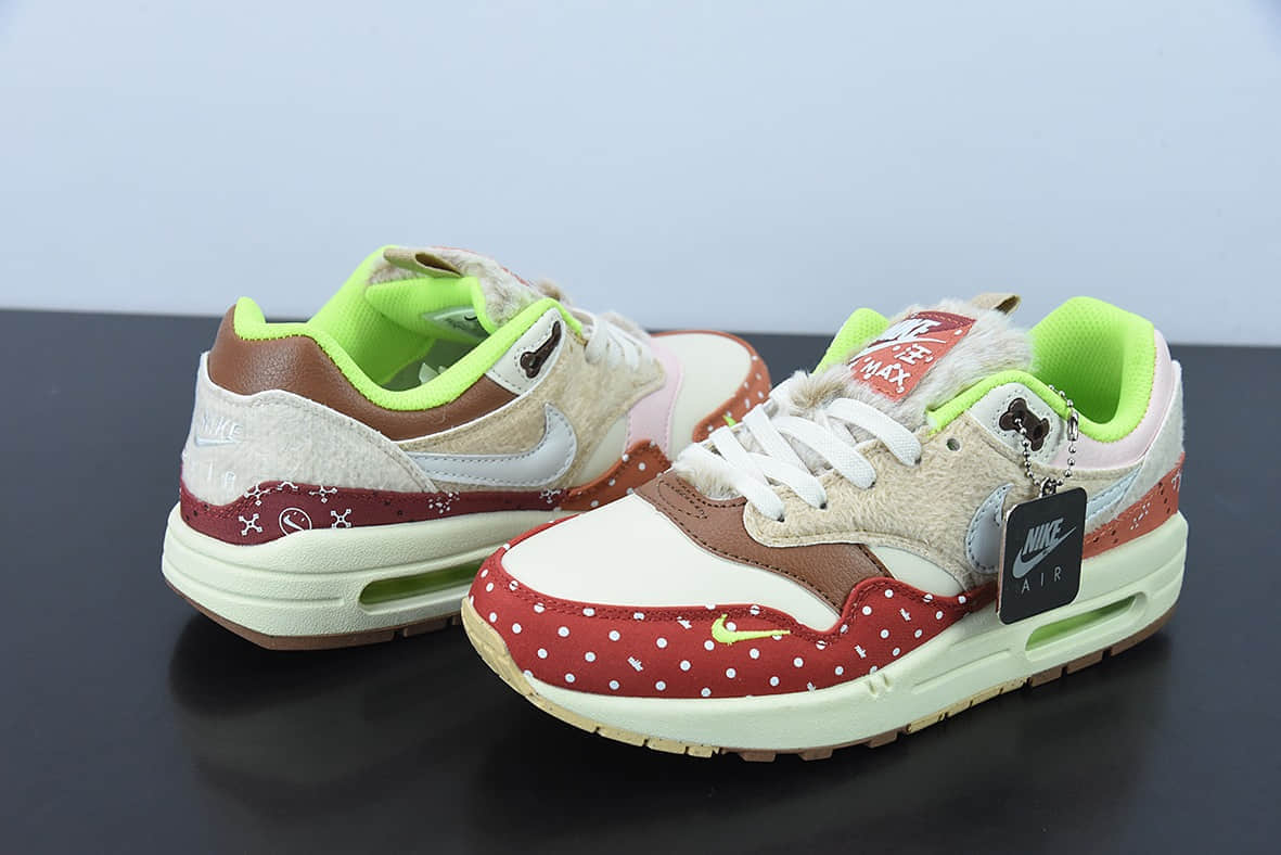 耐克Nike Air Max 1 PRM Best Friend 田园犬主题复古休闲跑步鞋纯原版本 货号：DR2553-111