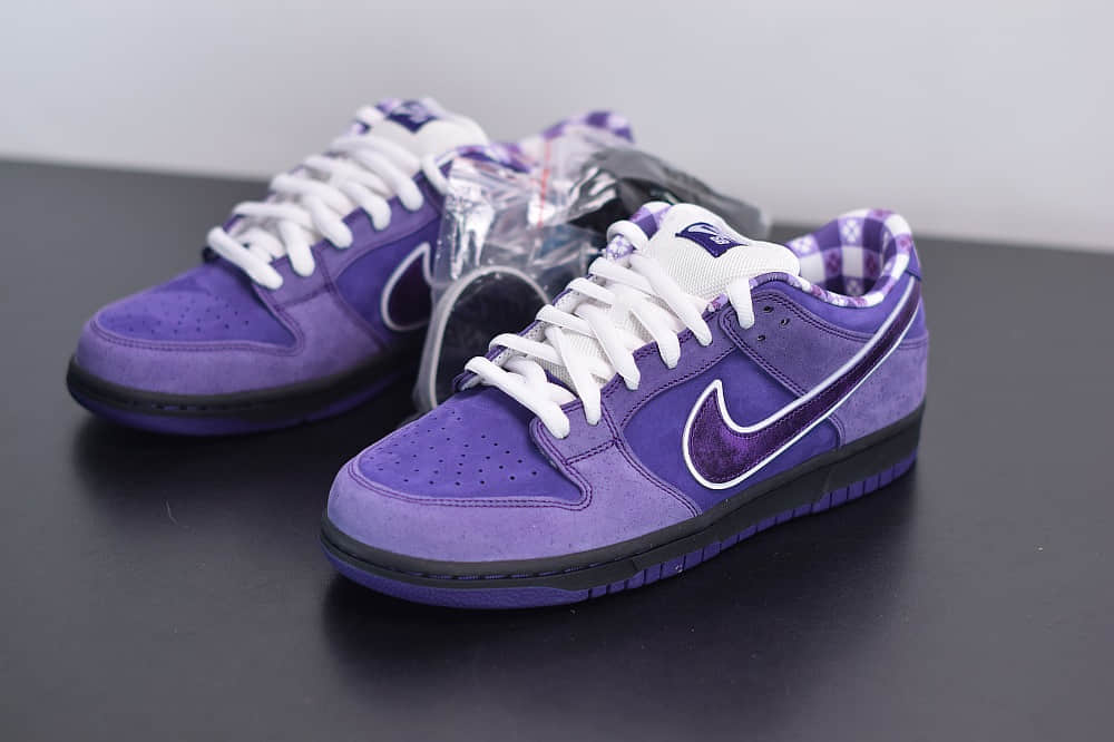 耐克Nike SB Dunk Low x Concepts 联名款紫龙虾低帮板鞋纯原版本 货号：BV1310-555