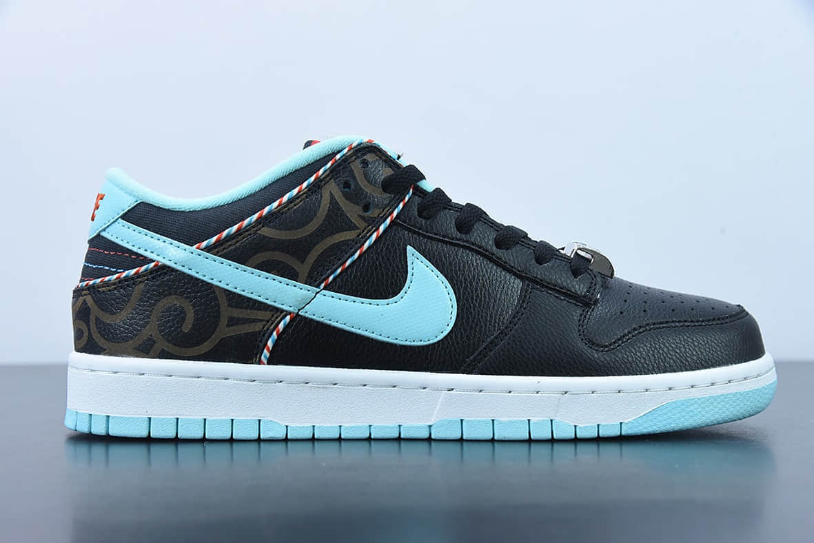 耐克Nike Dunk Low 理发店黑蓝低帮复古休闲板鞋纯原版本 货号：DH7614-001