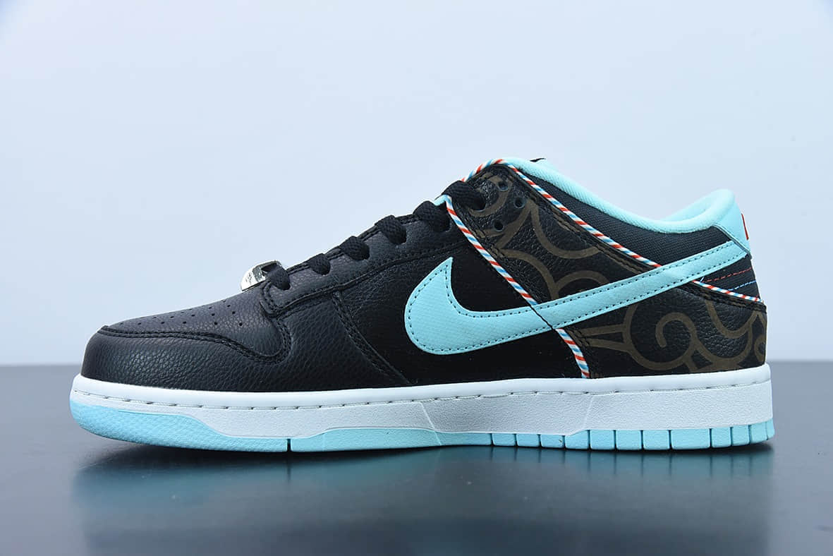 耐克Nike Dunk Low 理发店黑蓝低帮复古休闲板鞋纯原版本 货号：DH7614-001