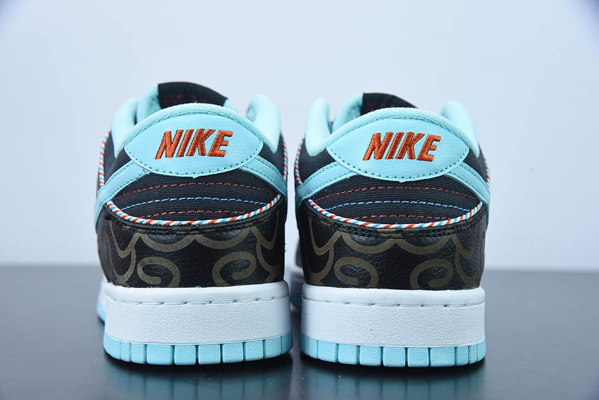 耐克Nike Dunk Low 理发店黑蓝低帮复古休闲板鞋纯原版本 货号：DH7614-001