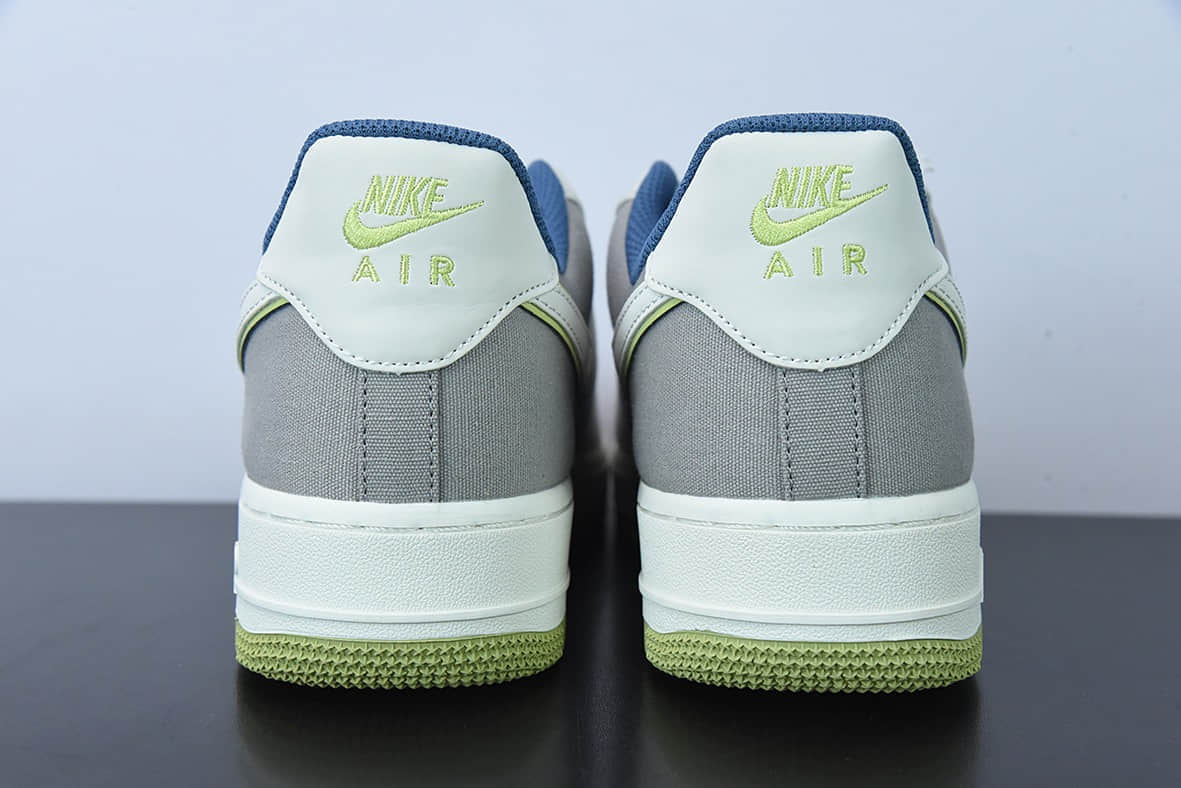 耐克Nike Air Force 1 '07 蓝绿布面空军一号低帮休闲板鞋纯原版本 货号：DG2296-025