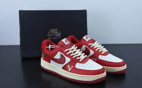 耐克Nike Air Force 1 Low goodbey白红涂鸦空军一号低帮休闲板鞋纯原版本 货号：DO5220-162